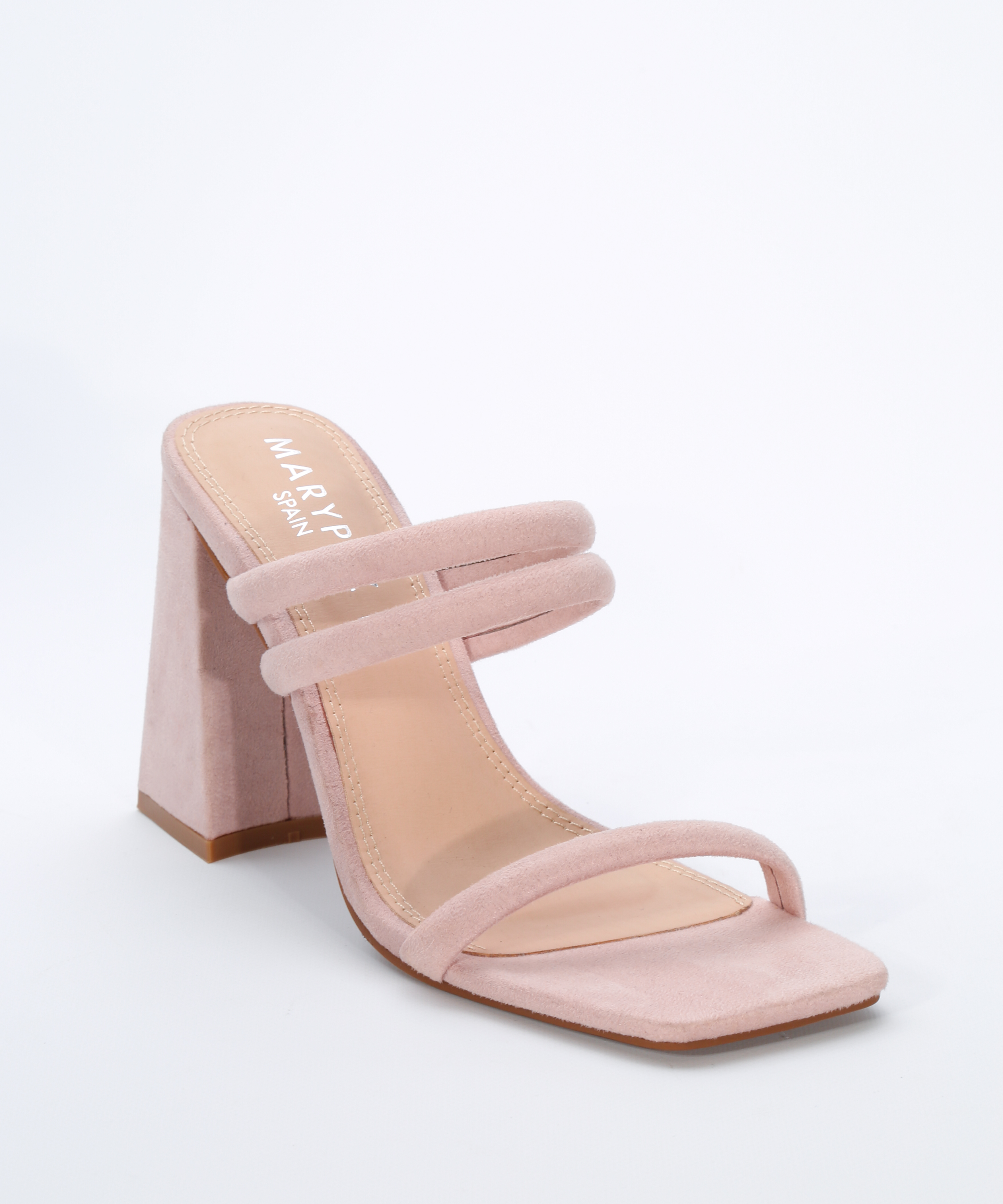 Sandalias tacón tiras tubulares image number null
